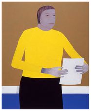 Yellow Sweater I, 171x141cm, 1999 Anuli Croon // Private coll.