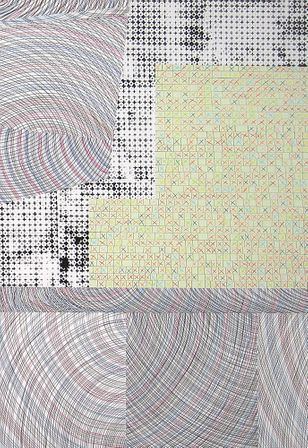 Collages: cutted patterns, coloured paper Anuli Croon 2005